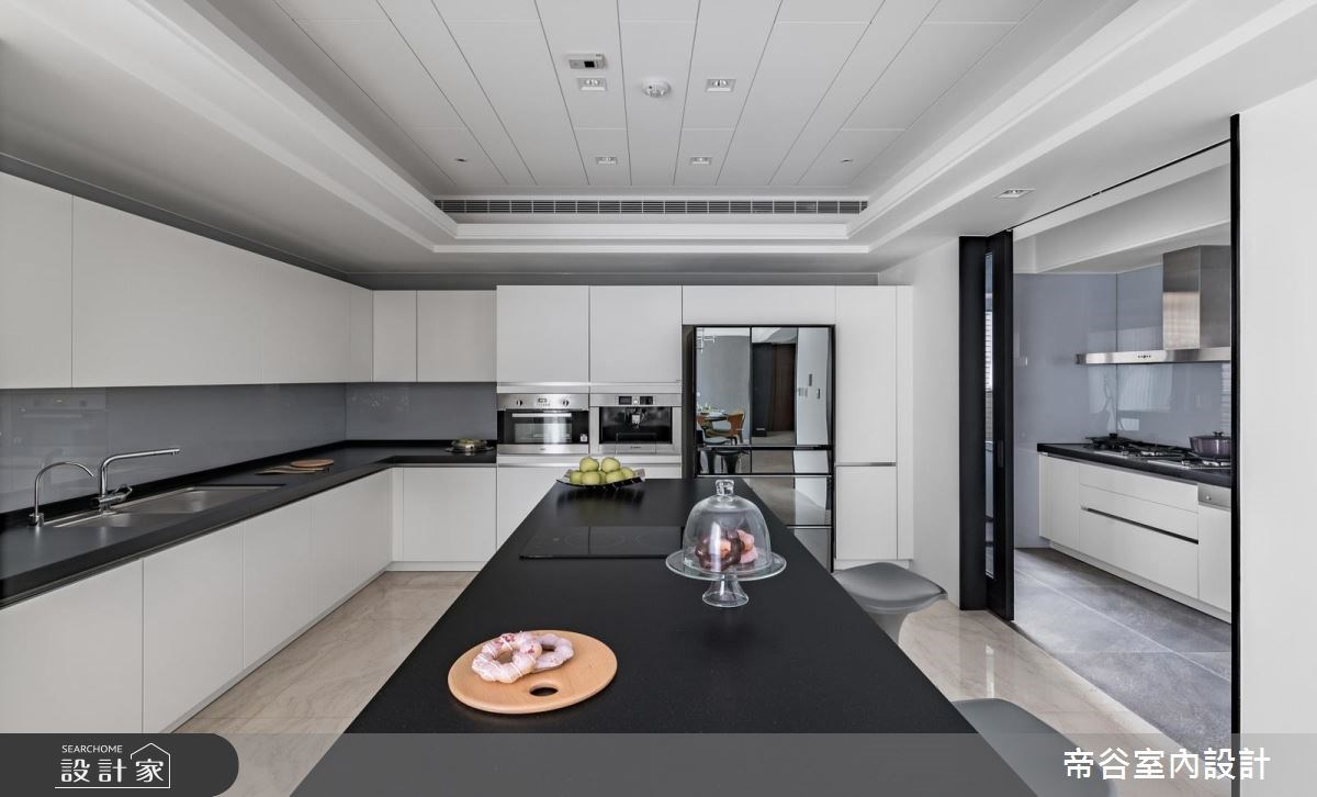 80坪預售屋＿現代風廚房吧檯案例圖片＿帝谷室內裝修設計有限公司＿帝谷_29之7