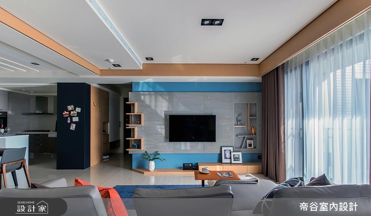 70坪新成屋(5年以下)＿混搭風客廳案例圖片＿帝谷室內裝修設計有限公司＿帝谷_33之1