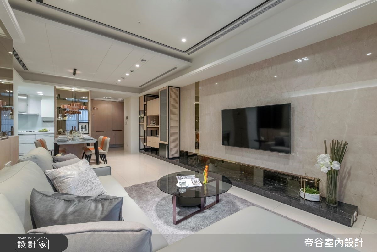 30坪預售屋＿現代風客廳案例圖片＿帝谷室內裝修設計有限公司＿帝谷_36之4