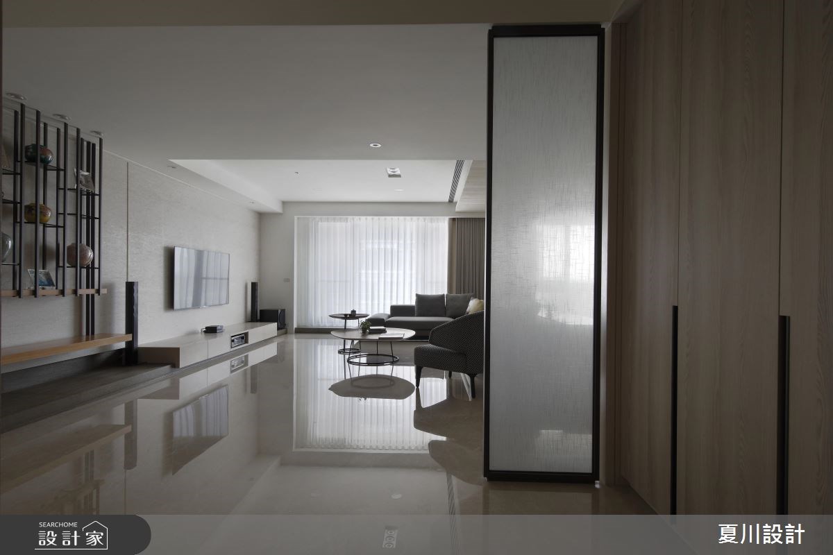 60坪中古屋(5~15年)＿混搭風玄關客廳案例圖片＿夏川空間設計工作室＿夏川_01之1