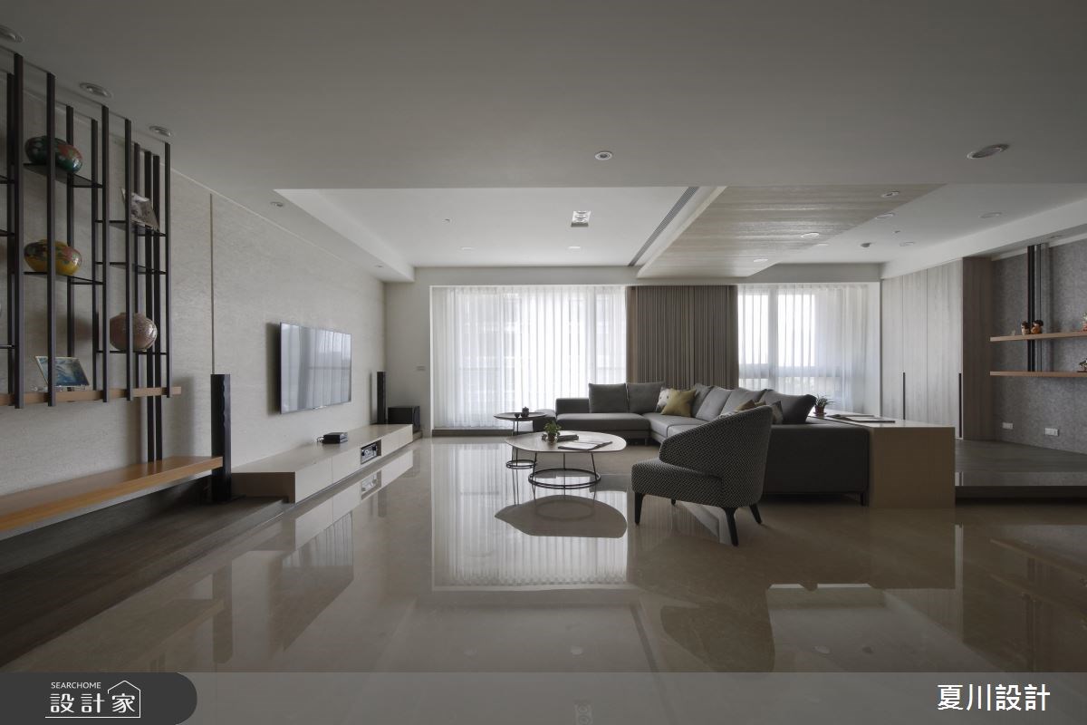 60坪中古屋(5~15年)＿混搭風客廳案例圖片＿夏川空間設計工作室＿夏川_01之2