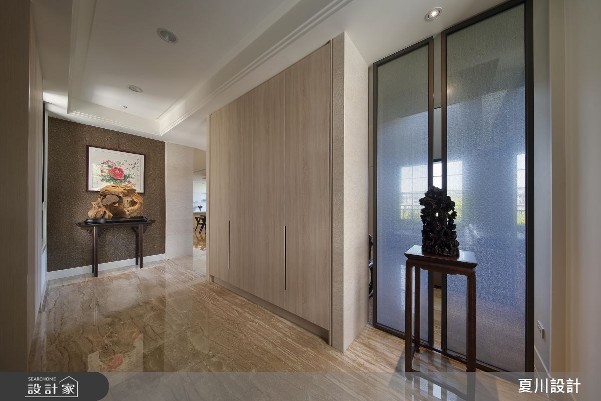 100坪預售屋＿混搭風走廊案例圖片＿夏川空間設計工作室＿夏川_02之8