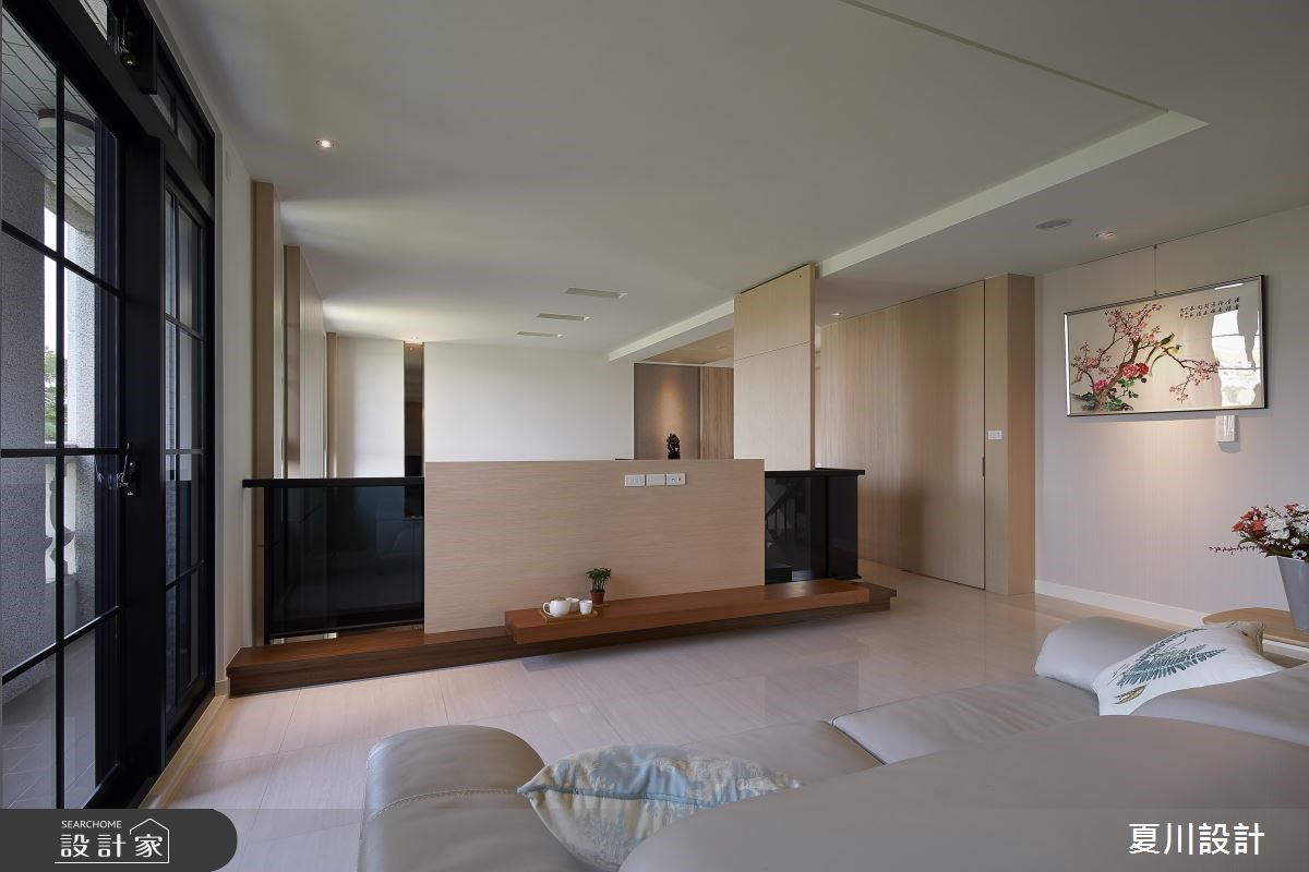 100坪預售屋＿混搭風客廳案例圖片＿夏川空間設計工作室＿夏川_02之15