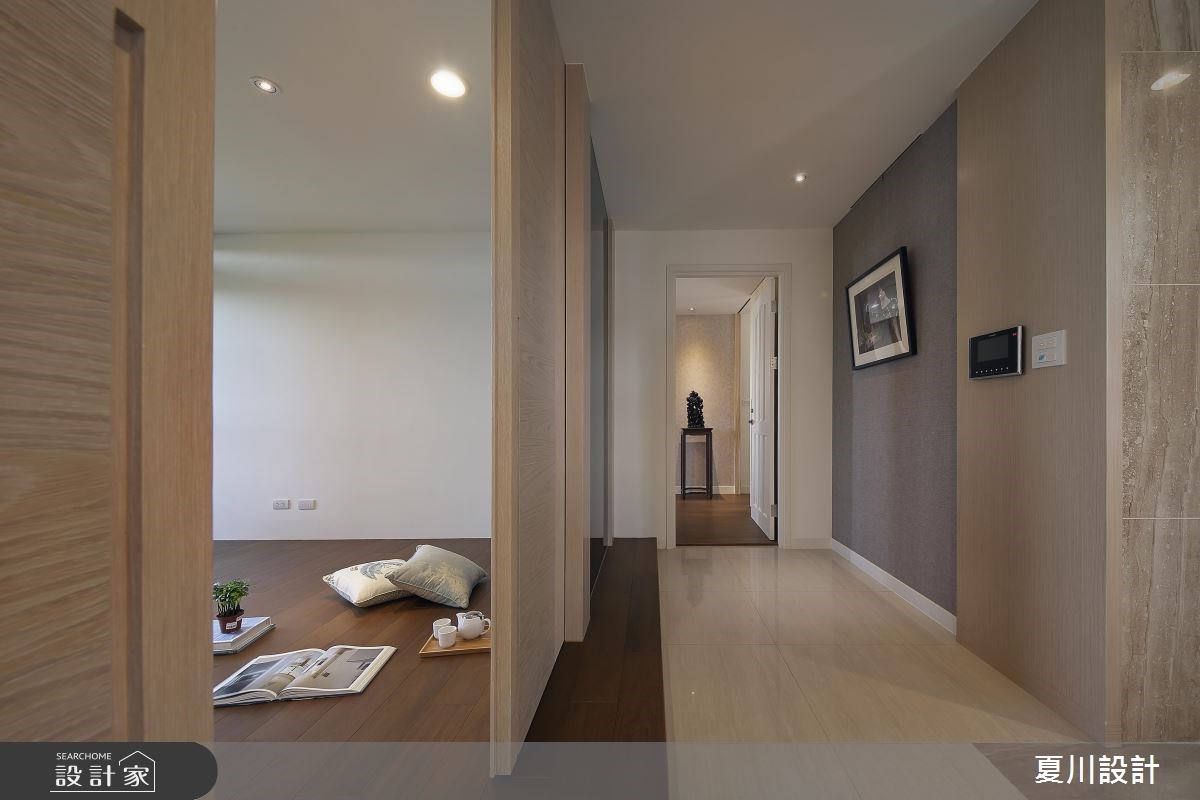 100坪預售屋＿混搭風走廊案例圖片＿夏川空間設計工作室＿夏川_02之17