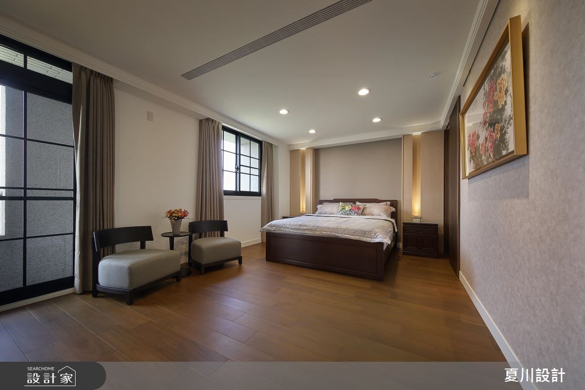 100坪預售屋＿混搭風臥室案例圖片＿夏川空間設計工作室＿夏川_02之21