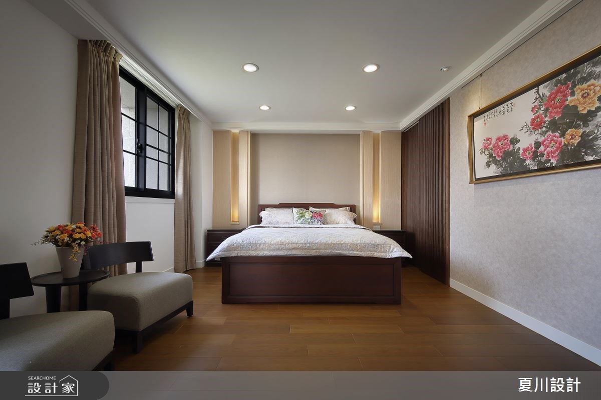 100坪預售屋＿混搭風臥室案例圖片＿夏川空間設計工作室＿夏川_02之22