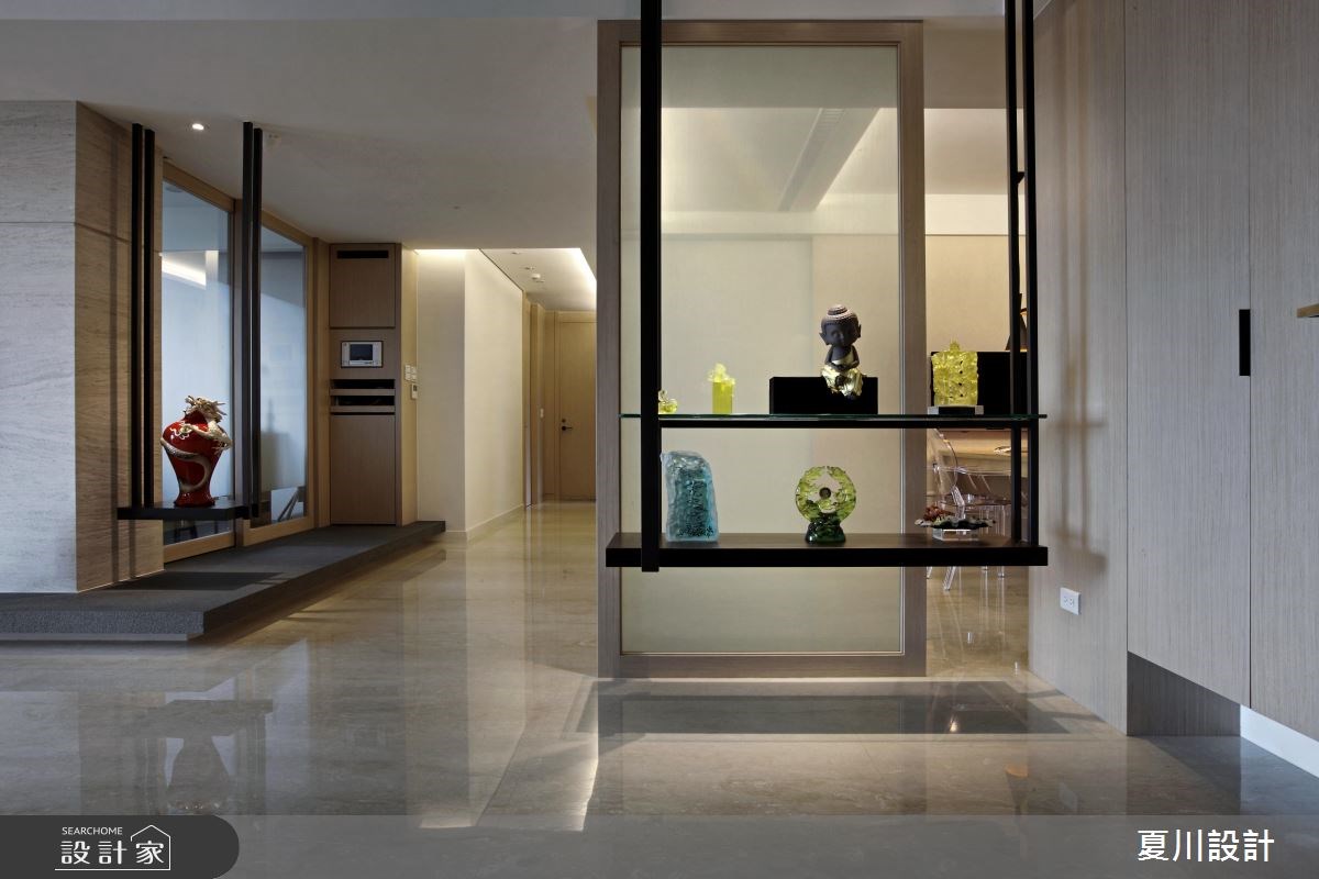 58坪新成屋(5年以下)＿混搭風玄關案例圖片＿夏川空間設計工作室＿夏川_03之1