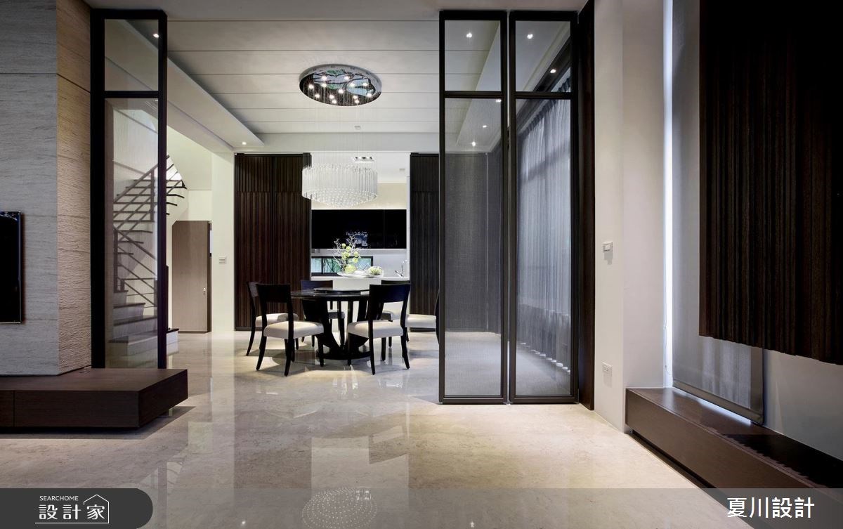 129坪新成屋(5年以下)＿人文禪風餐廳樓梯案例圖片＿夏川空間設計工作室＿夏川_04之5