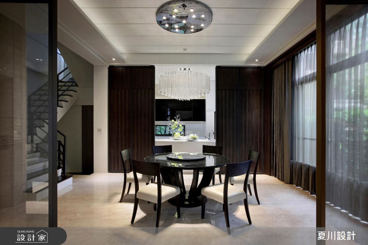129坪新成屋(5年以下)＿人文禪風餐廳樓梯案例圖片＿夏川空間設計工作室＿夏川_04之6