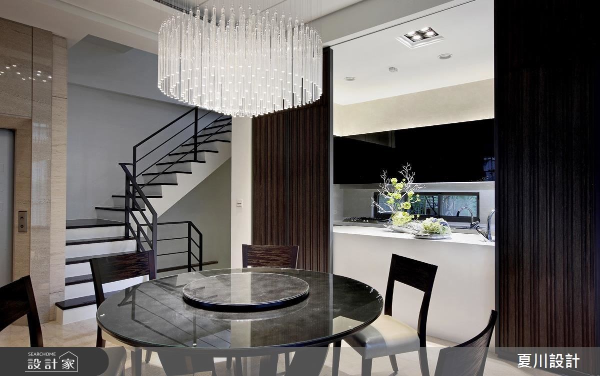 129坪新成屋(5年以下)＿人文禪風餐廳廚房樓梯案例圖片＿夏川空間設計工作室＿夏川_04之7