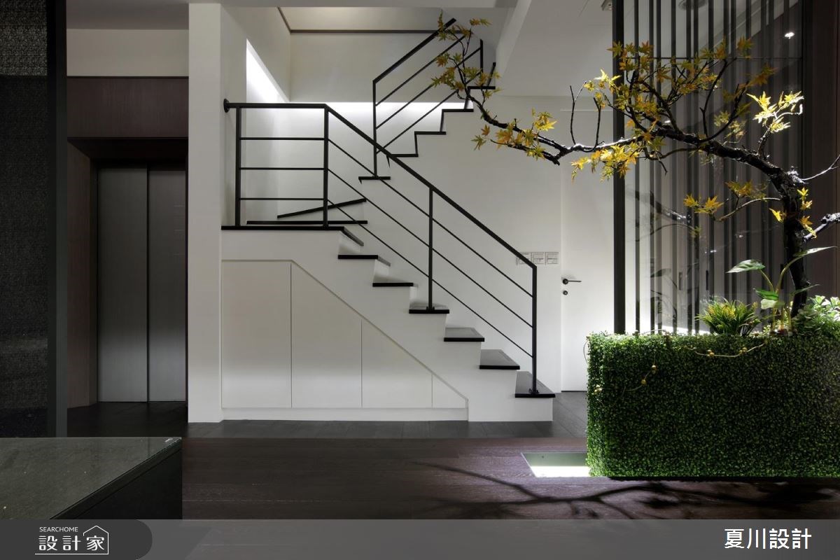 129坪新成屋(5年以下)＿人文禪風樓梯案例圖片＿夏川空間設計工作室＿夏川_04之14