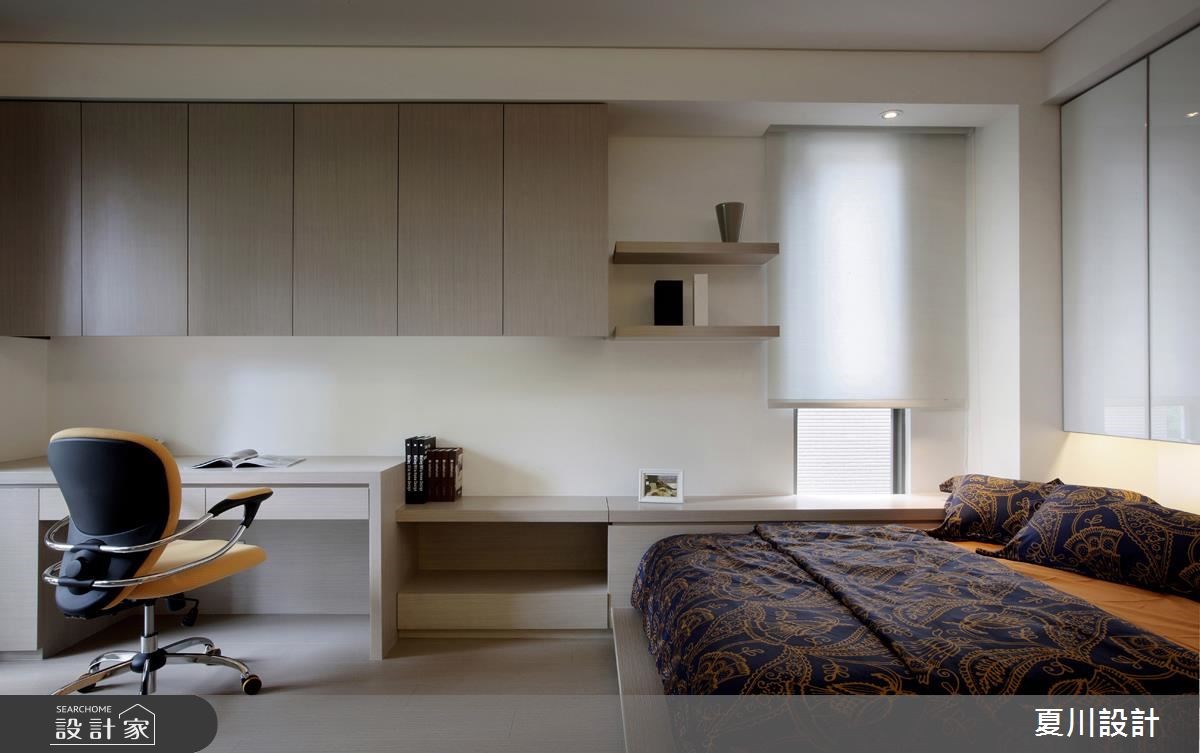 129坪新成屋(5年以下)＿人文禪風臥室工作區案例圖片＿夏川空間設計工作室＿夏川_04之22