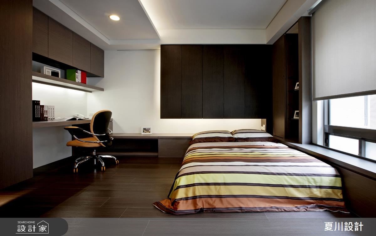 129坪新成屋(5年以下)＿人文禪風臥室工作區案例圖片＿夏川空間設計工作室＿夏川_04之24