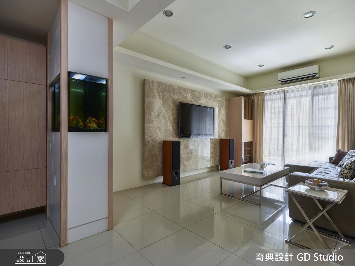 25坪新成屋(5年以下)＿休閒風客廳案例圖片＿奇典設計＿奇典_01之2