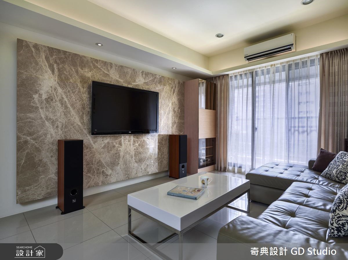 25坪新成屋(5年以下)＿休閒風客廳案例圖片＿奇典設計＿奇典_01之4