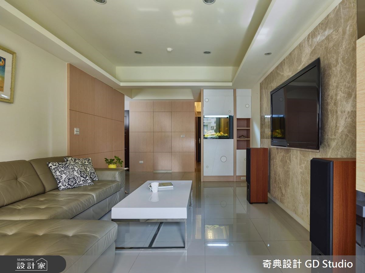 25坪新成屋(5年以下)＿休閒風客廳案例圖片＿奇典設計＿奇典_01之6