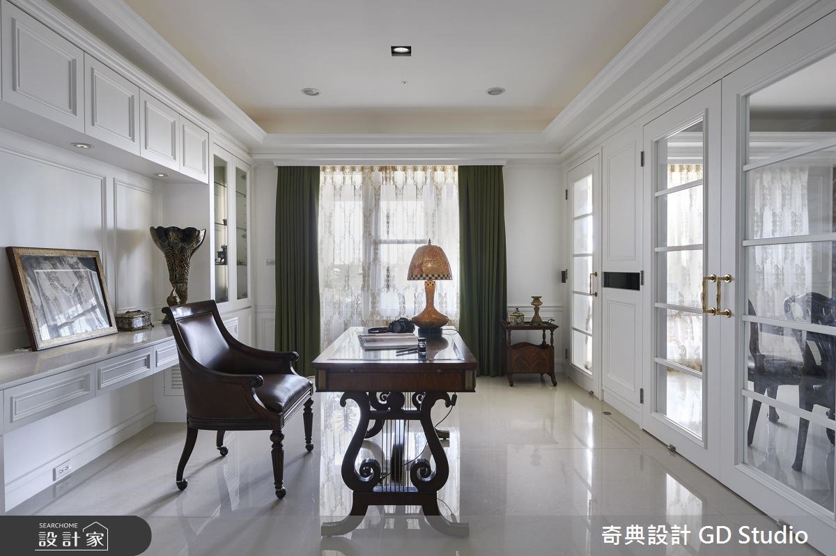125坪新成屋(5年以下)＿美式風書房工作區案例圖片＿奇典設計＿奇典_02之6