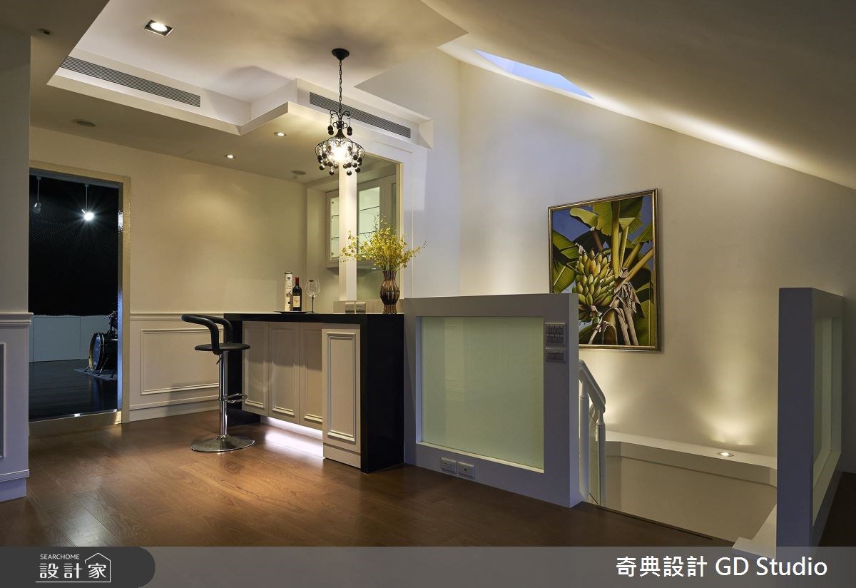 125坪新成屋(5年以下)＿美式風吧檯樓梯案例圖片＿奇典設計＿奇典_02之12