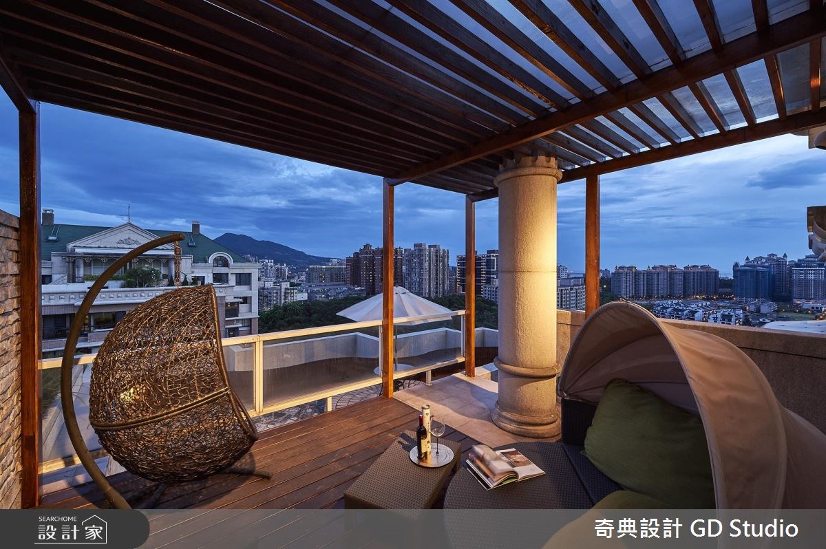 125坪新成屋(5年以下)＿美式風庭院吸菸室案例圖片＿奇典設計＿奇典_02之13