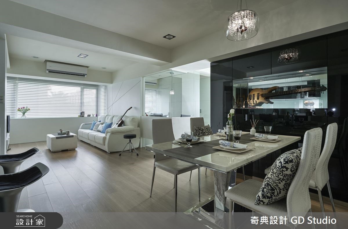31坪中古屋(5~15年)＿現代風客廳餐廳案例圖片＿奇典設計＿奇典_03之3