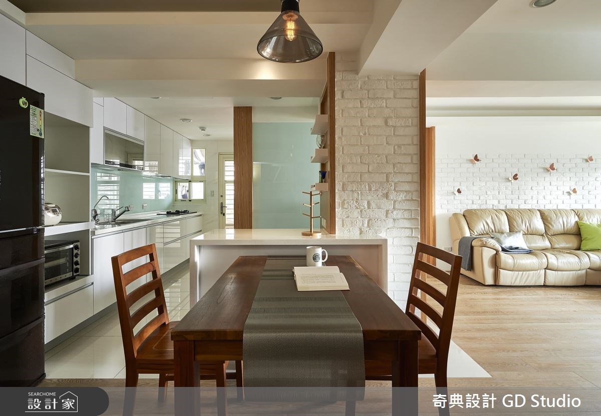25坪老屋(16~30年)＿北歐風客廳餐廳廚房吧檯案例圖片＿奇典設計＿奇典_04之6