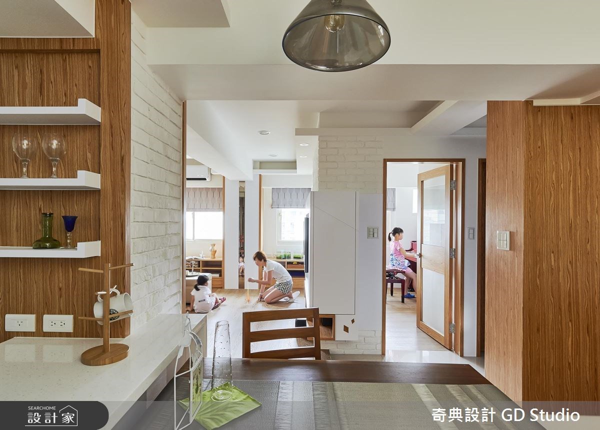 25坪老屋(16~30年)＿北歐風客廳餐廳吧檯案例圖片＿奇典設計＿奇典_04之10