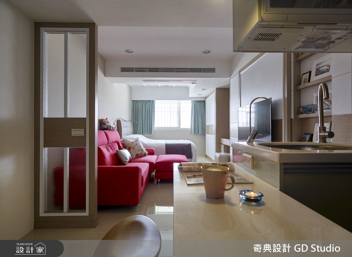 10坪老屋(16~30年)＿休閒風客廳餐廳廚房吧檯臥室案例圖片＿奇典設計＿奇典_08之2