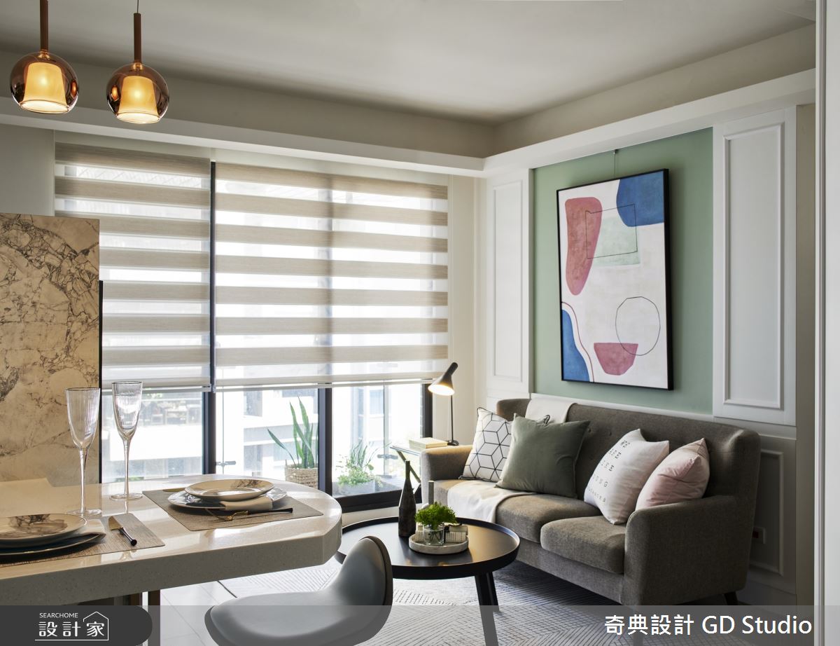 20坪新成屋(5年以下)＿美式風客廳餐廳案例圖片＿奇典設計＿奇典_13之4