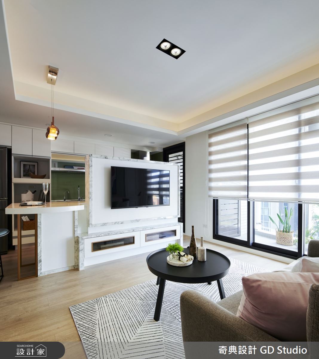 20坪新成屋(5年以下)＿美式風客廳餐廳案例圖片＿奇典設計＿奇典_13之7