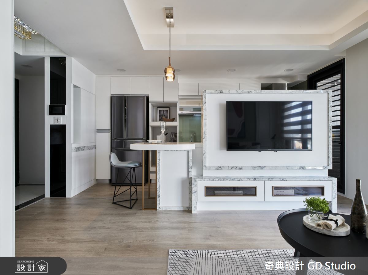 20坪新成屋(5年以下)＿美式風客廳案例圖片＿奇典設計＿奇典_13之8