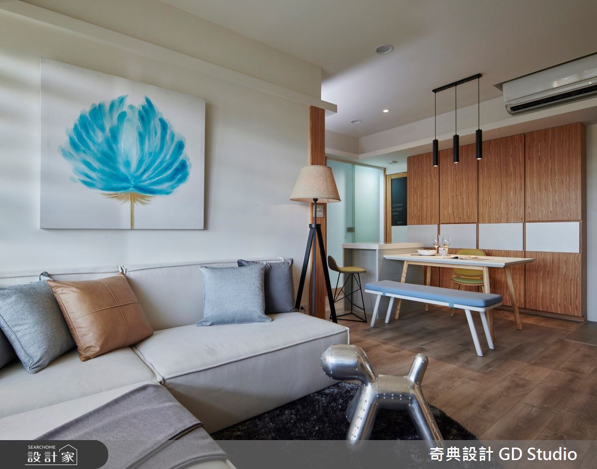 21坪中古屋(5~15年)＿日式無印風客廳餐廳案例圖片＿奇典設計＿奇典_14之3