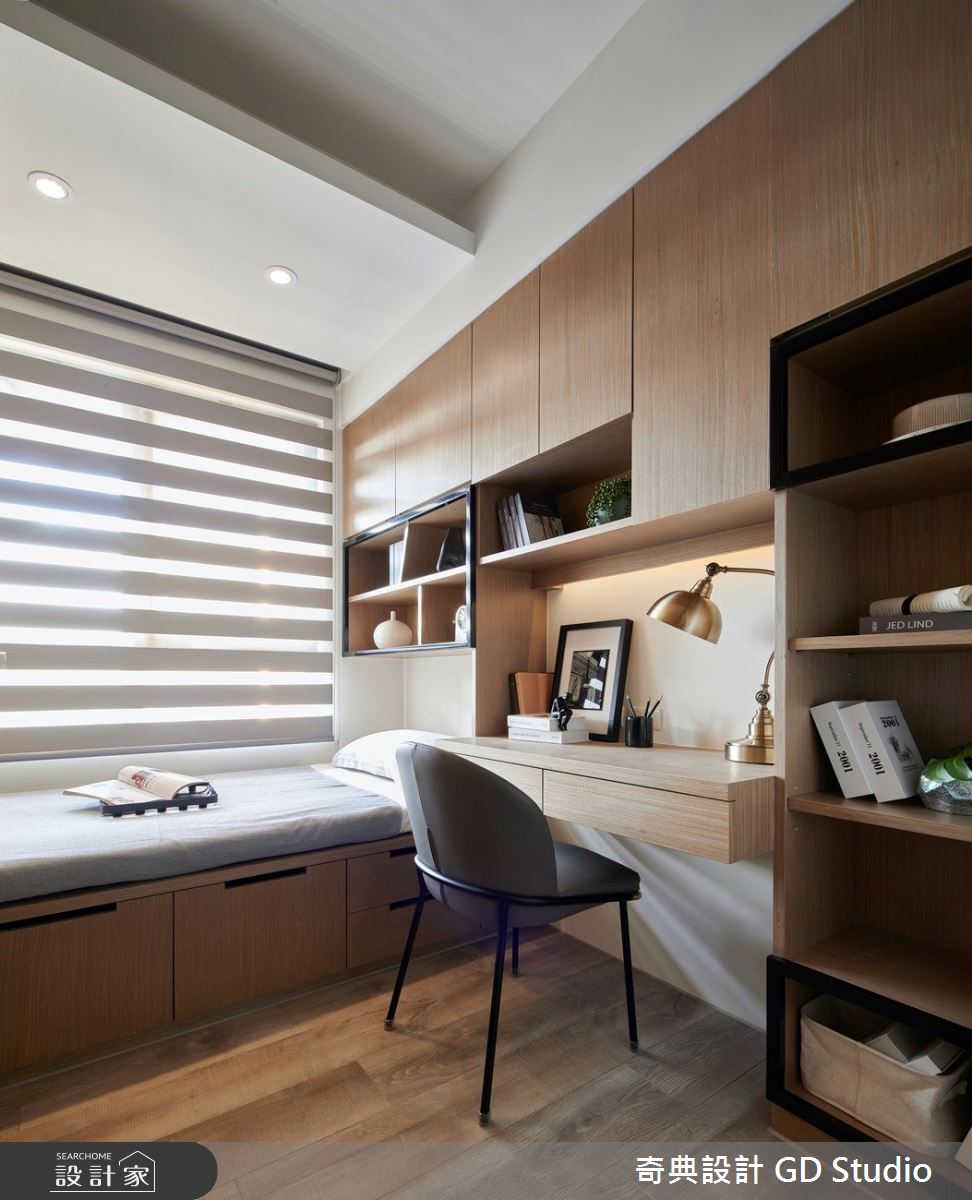 21坪中古屋(5~15年)＿日式無印風書房臥榻案例圖片＿奇典設計＿奇典_14之3453