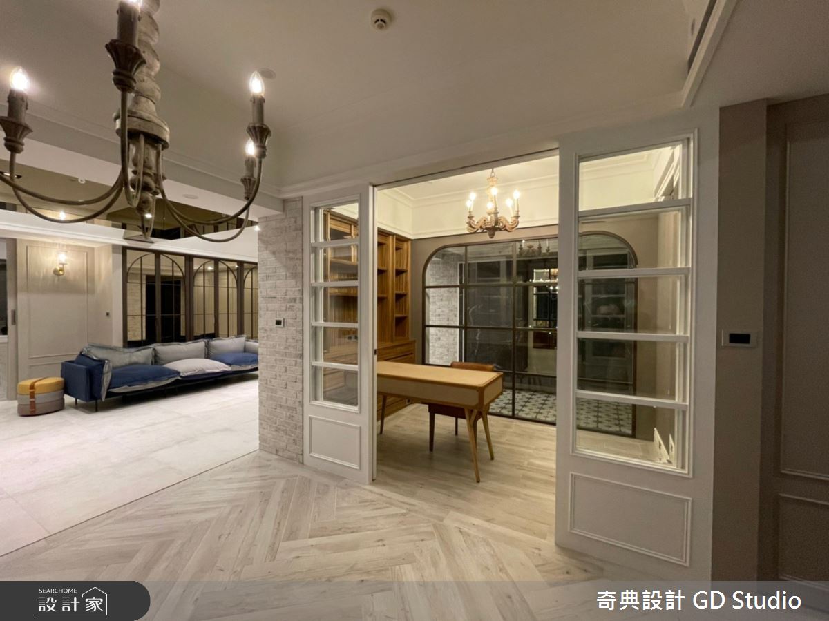 45坪中古屋(5~15年)＿法式風書房案例圖片＿奇典設計＿奇典_17之4
