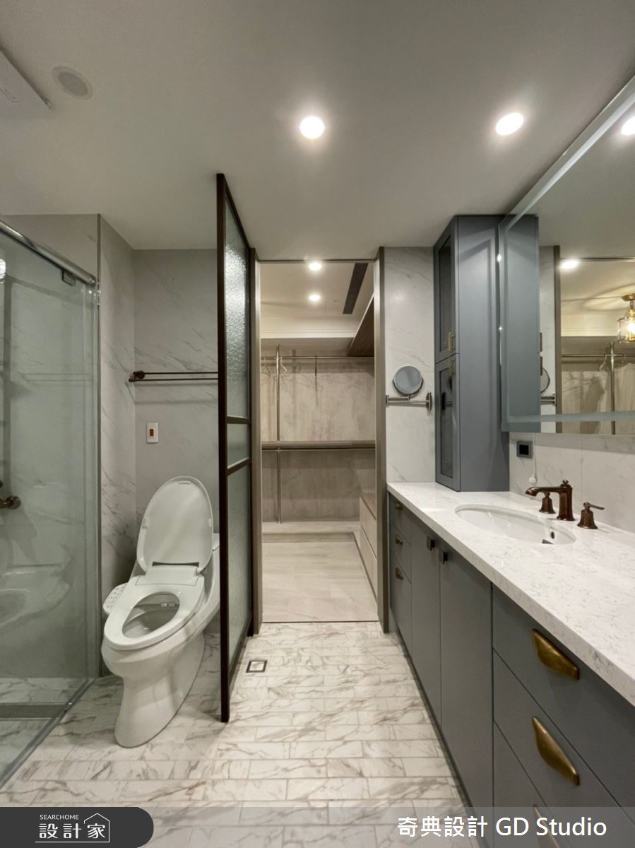 45坪中古屋(5~15年)＿法式風更衣間浴室案例圖片＿奇典設計＿奇典_17之8