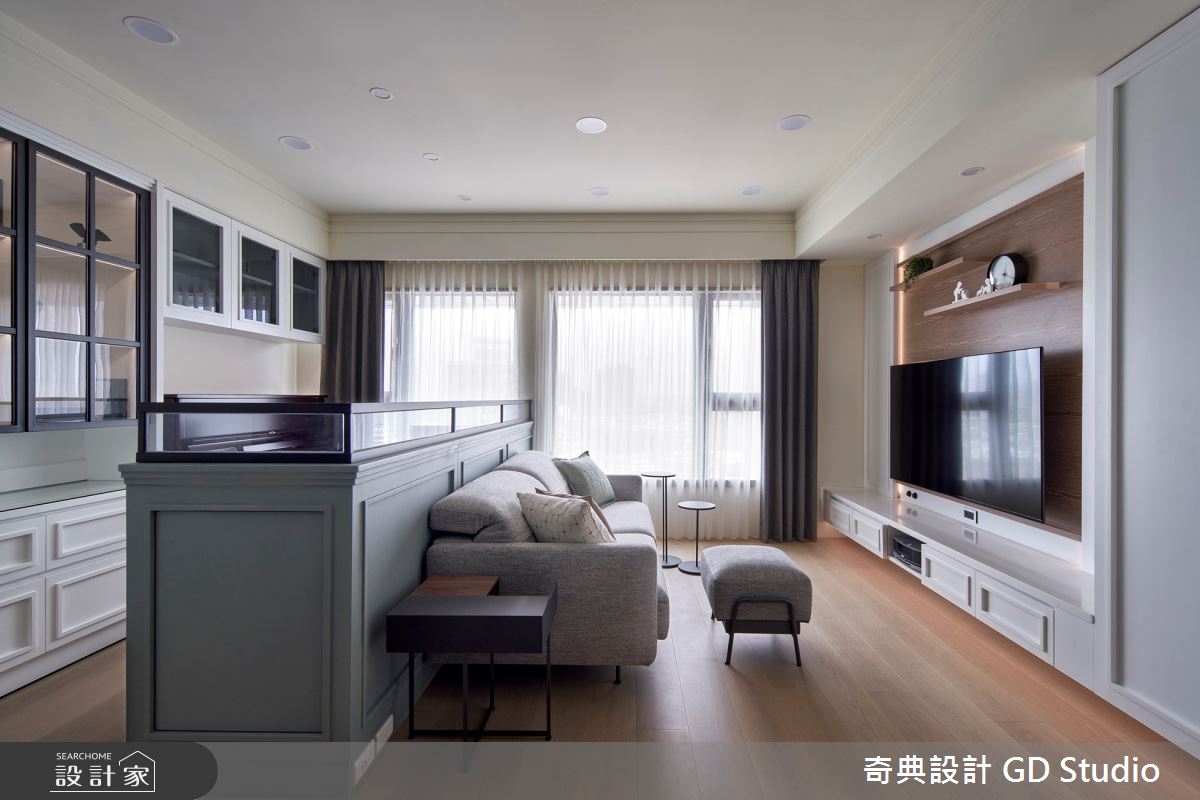 21坪新成屋(5年以下)＿美式風客廳書房工作區案例圖片＿奇典設計＿奇典_19之3