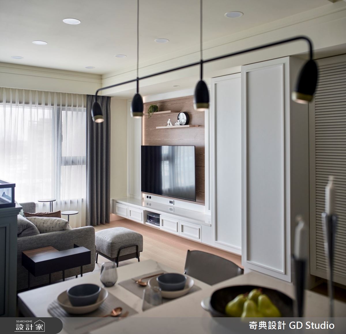21坪新成屋(5年以下)＿美式風客廳餐廳案例圖片＿奇典設計＿奇典_19之4