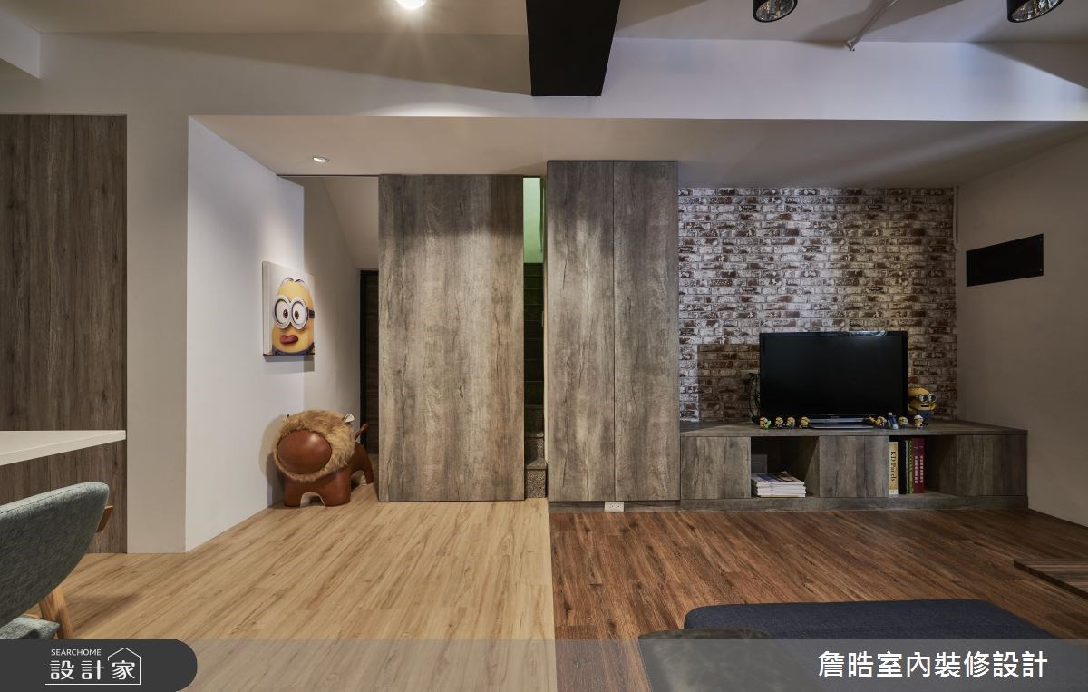 20坪老屋(16~30年)＿現代風客廳餐廳案例圖片＿詹晧室內裝修設計有限公司＿詹晧設計02_20坪老屋翻新現代風之9