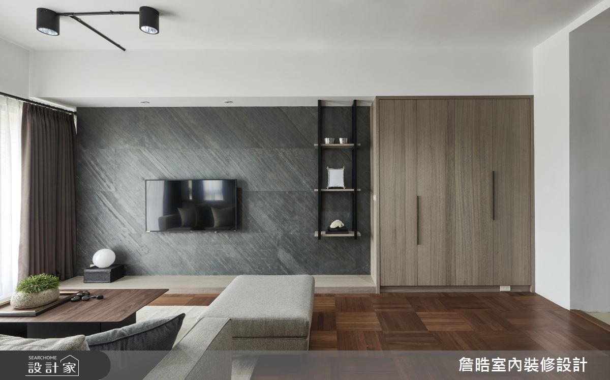 45坪中古屋(5~15年)＿現代風客廳案例圖片＿詹晧室內裝修設計有限公司＿詹晧設計03_45坪中古屋現代風之5