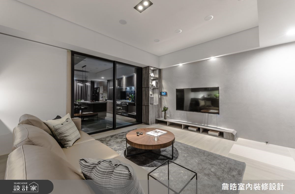60坪新成屋(5年以下)＿現代風客廳案例圖片＿詹晧室內裝修設計有限公司＿詹晧設計04_60坪現代風之4