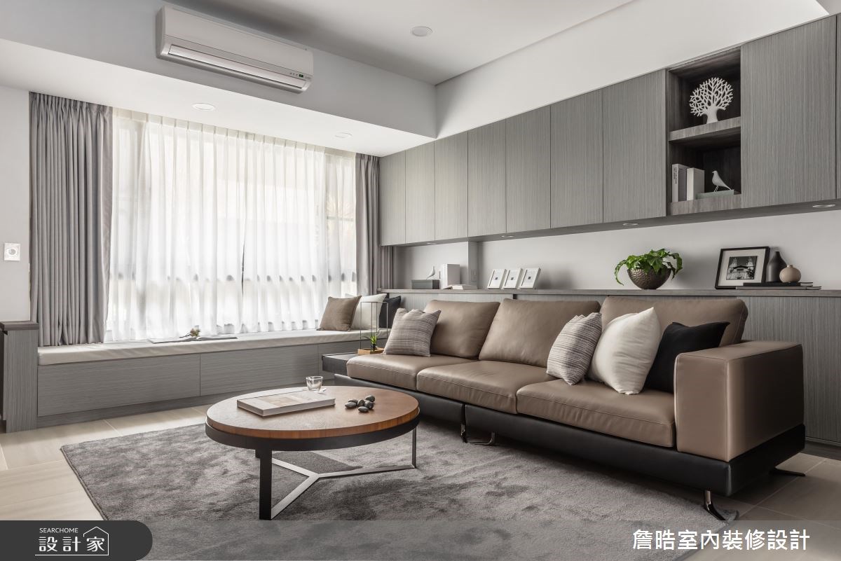 60坪新成屋(5年以下)＿現代風客廳案例圖片＿詹晧室內裝修設計有限公司＿詹晧設計04_60坪現代風之6