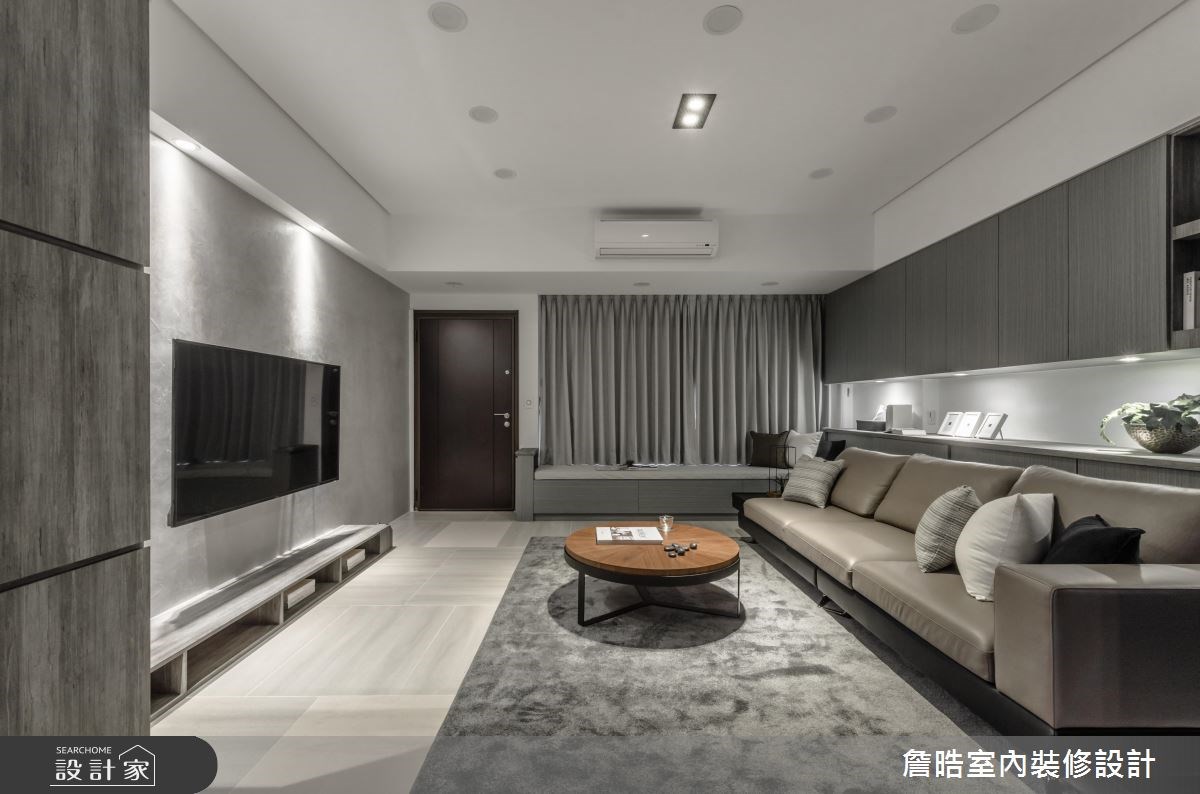 60坪新成屋(5年以下)＿現代風客廳案例圖片＿詹晧室內裝修設計有限公司＿詹晧設計04_60坪現代風之8