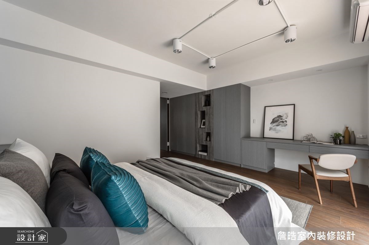 60坪新成屋(5年以下)＿現代風臥室工作區案例圖片＿詹晧室內裝修設計有限公司＿詹晧設計04_60坪現代風之24
