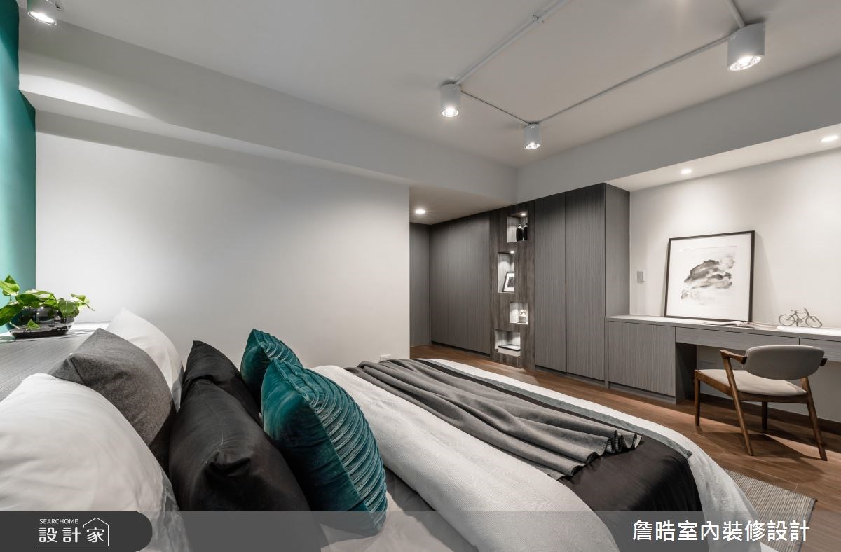 60坪新成屋(5年以下)＿現代風臥室工作區案例圖片＿詹晧室內裝修設計有限公司＿詹晧設計04_60坪現代風之25