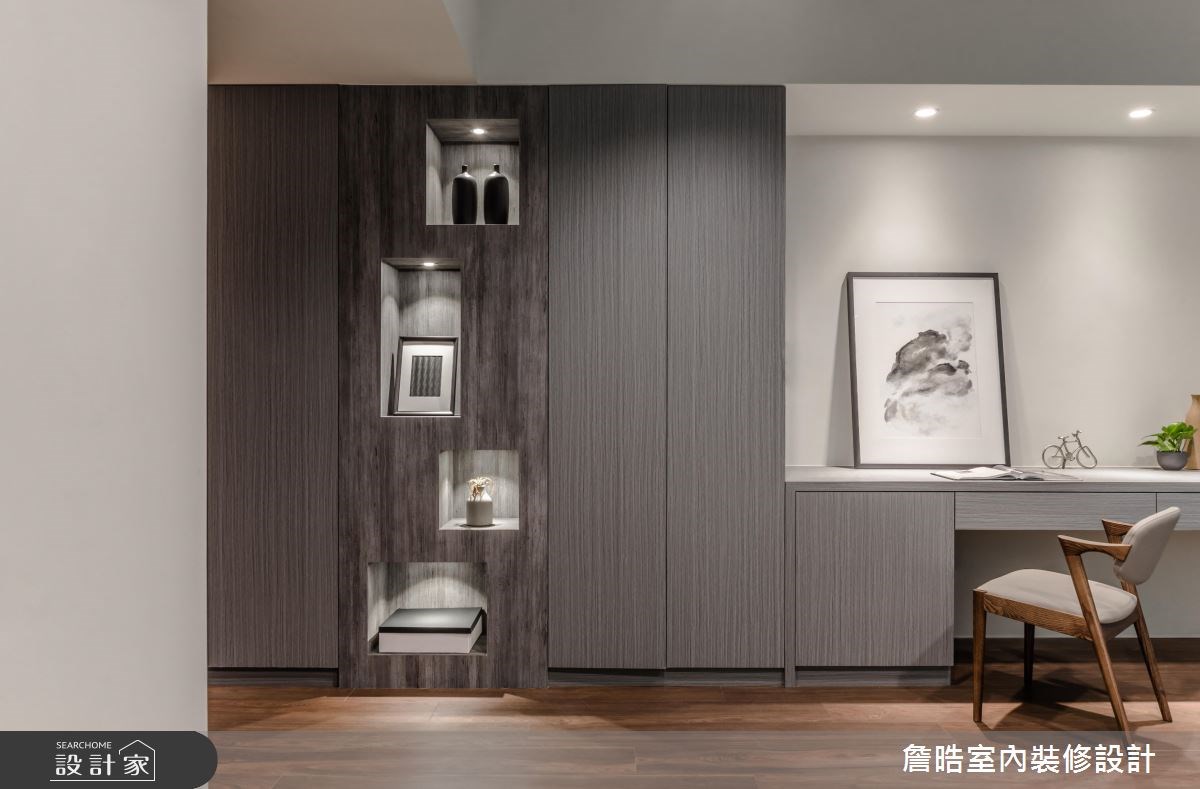 60坪新成屋(5年以下)＿現代風臥室工作區案例圖片＿詹晧室內裝修設計有限公司＿詹晧設計04_60坪現代風之27