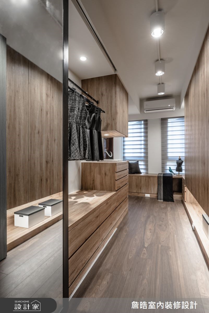 60坪新成屋(5年以下)＿現代風更衣間案例圖片＿詹晧室內裝修設計有限公司＿詹晧設計04_60坪現代風之28