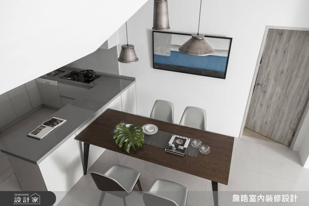 60坪新成屋(5年以下)＿現代風餐廳廚房案例圖片＿詹晧室內裝修設計有限公司＿詹晧設計05_60坪現代風之11