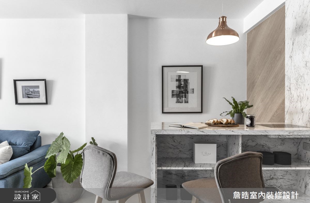 60坪新成屋(5年以下)＿現代風客廳餐廳吧檯案例圖片＿詹晧室內裝修設計有限公司＿詹晧設計06_60坪現代風之8