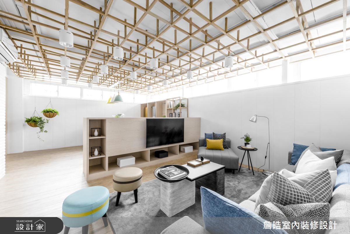 43坪老屋(16~30年)＿混搭風客廳案例圖片＿詹晧室內裝修設計有限公司＿詹晧設計07_43坪老屋翻新混搭風之1