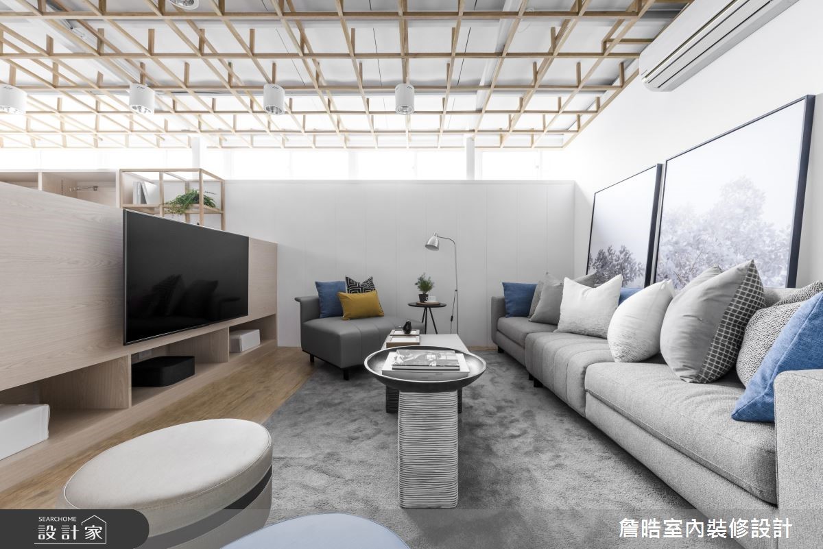 43坪老屋(16~30年)＿混搭風客廳案例圖片＿詹晧室內裝修設計有限公司＿詹晧設計07_43坪老屋翻新混搭風之2