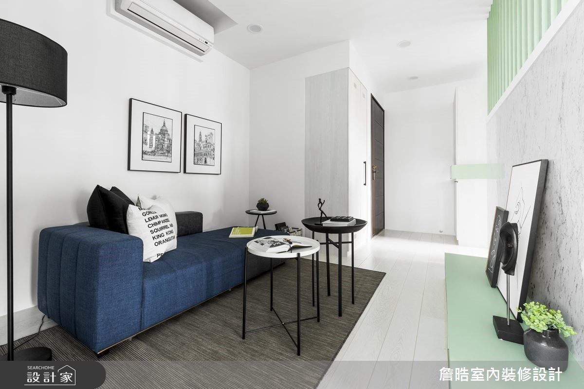 12坪新成屋(5年以下)＿現代風客廳案例圖片＿詹晧室內裝修設計有限公司＿詹晧設計08_12坪三房現代風之1